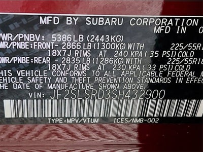 2025 Subaru FORESTER Limited Hybrid