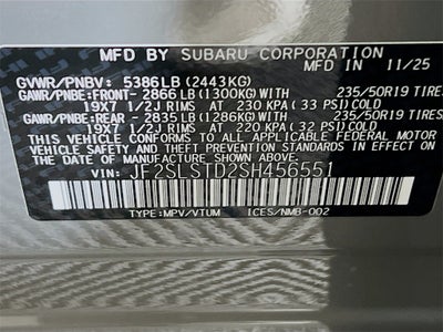 2025 Subaru FORESTER Touring Hybrid