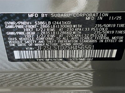 2025 Subaru FORESTER Touring Hybrid