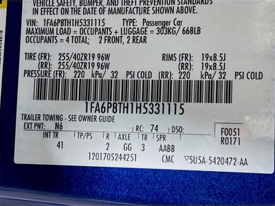 2017 Ford Mustang EcoBoost Premium