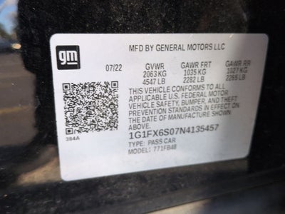 2022 Chevrolet Bolt EV 2LT