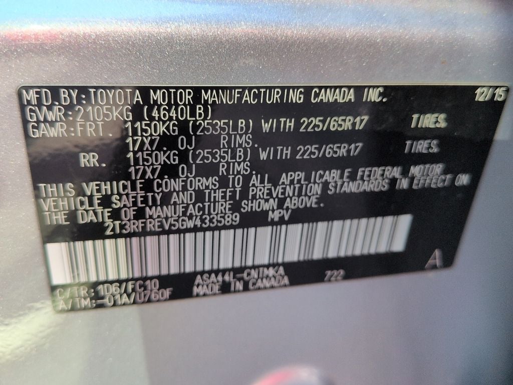 2016 Toyota RAV4 XLE