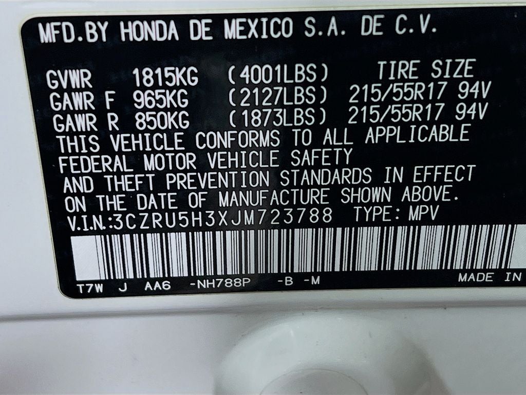 2018 Honda HR-V LX