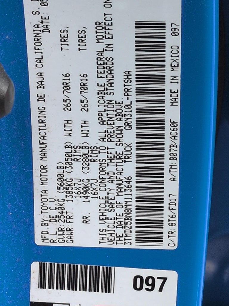 2021 Toyota Tacoma TRD Off-Road V6