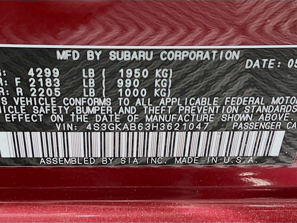 2017 Subaru Impreza 2.0i Premium