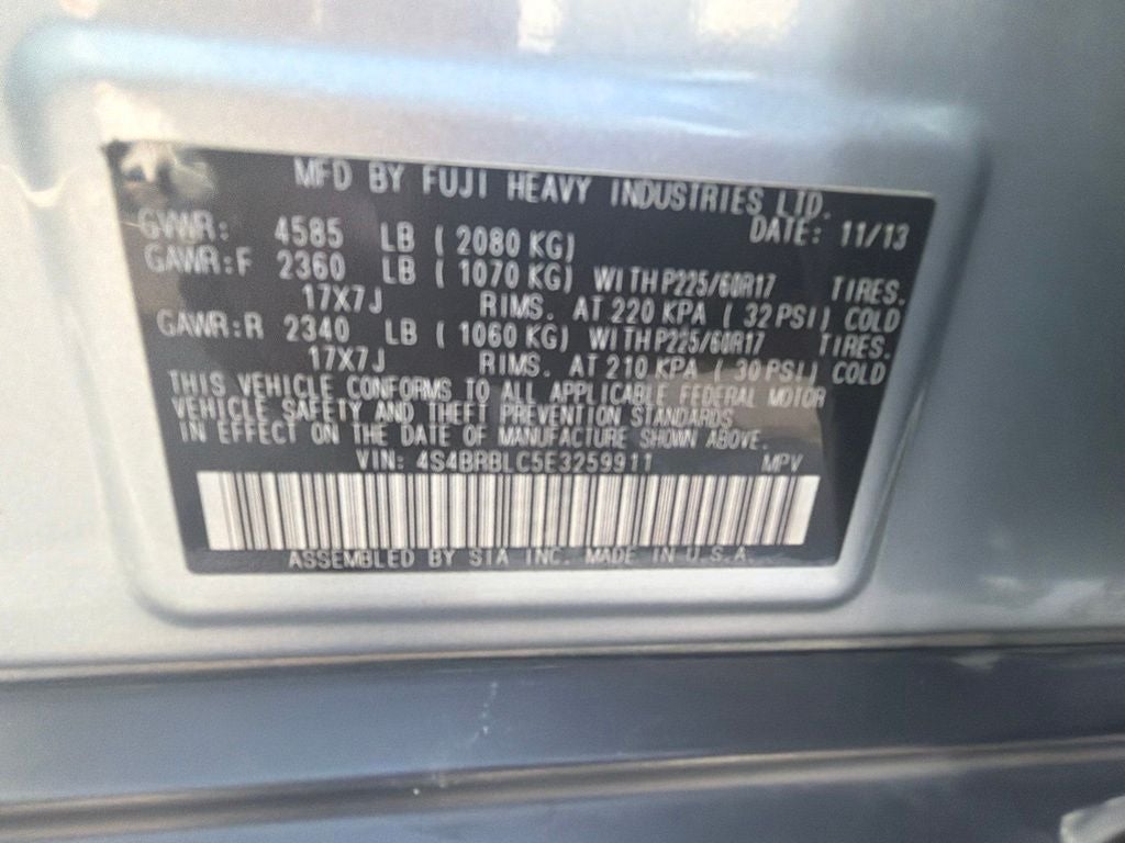 2014 Subaru Outback 2.5i Limited