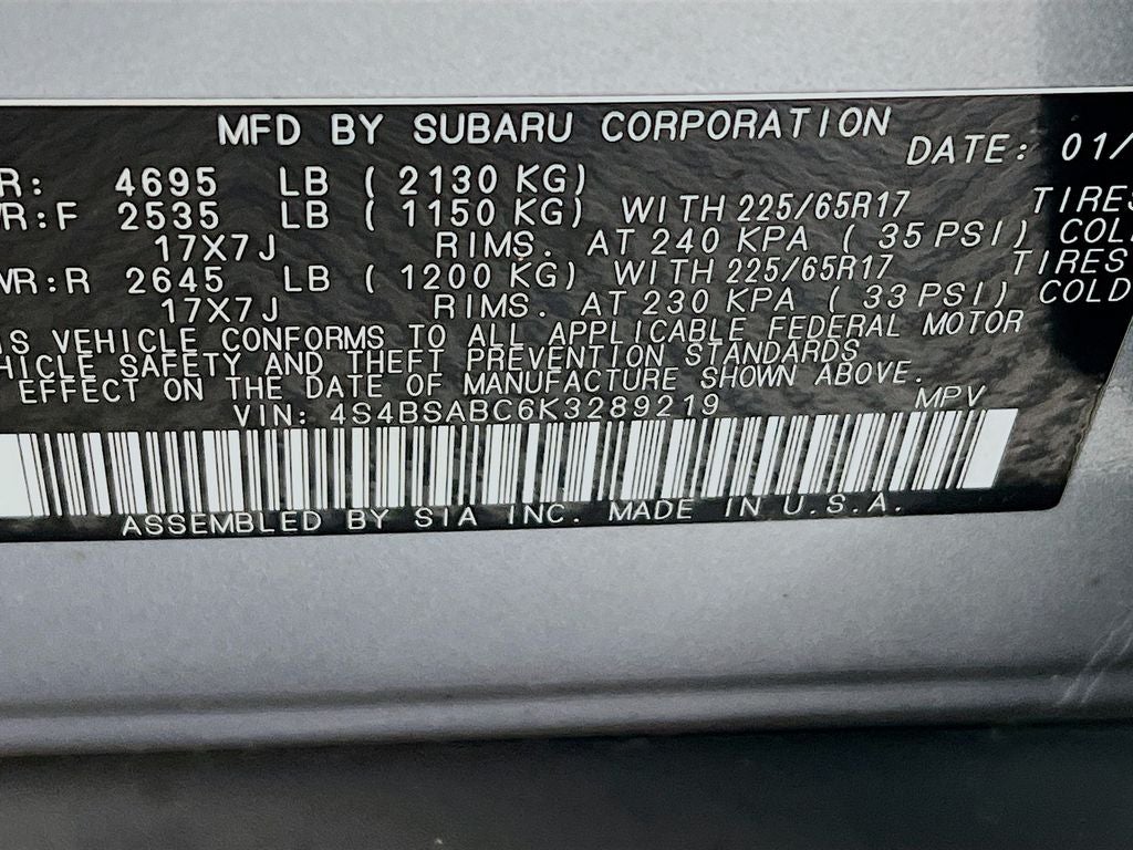 2019 Subaru Outback 2.5i