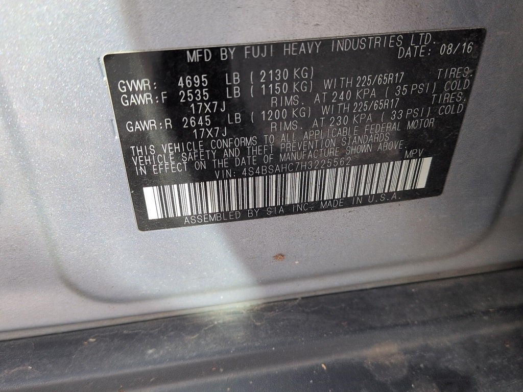 2017 Subaru Outback 2.5i Premium