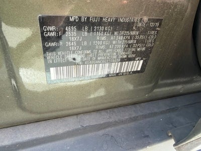 2016 Subaru Outback 2.5i Limited