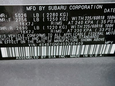 2025 Subaru Outback Limited XT