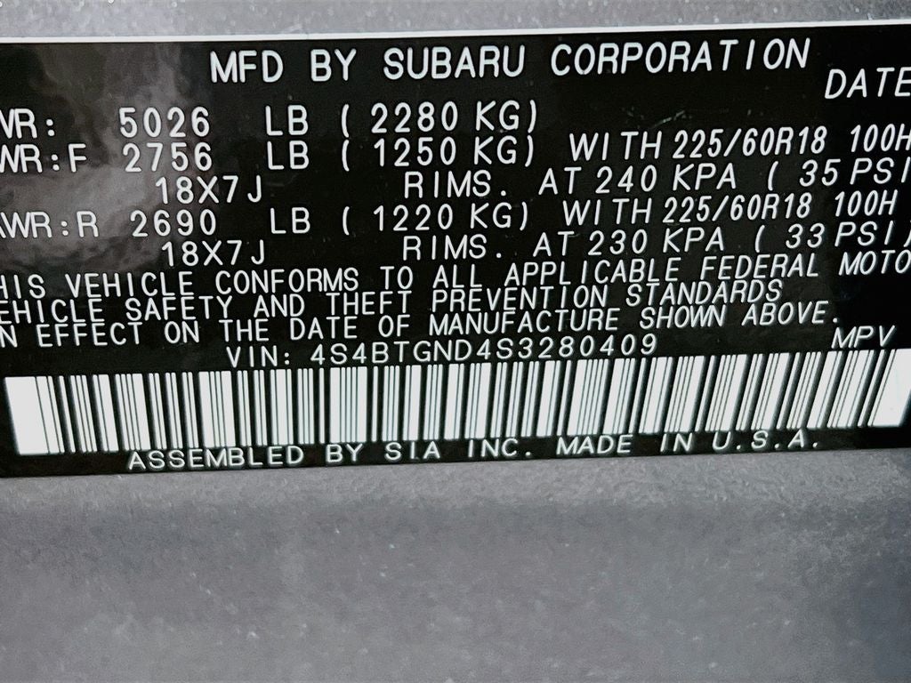 2025 Subaru Outback Limited XT