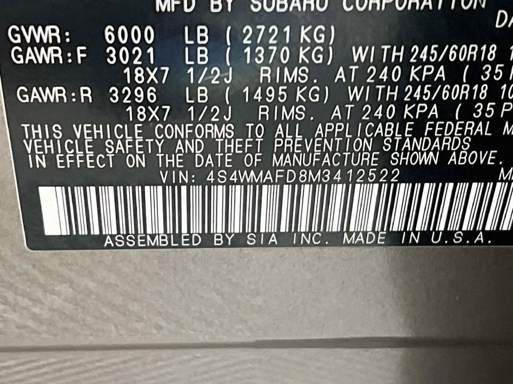 2021 Subaru Ascent Premium