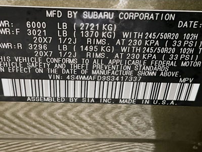 2025 Subaru Ascent Onyx Edition