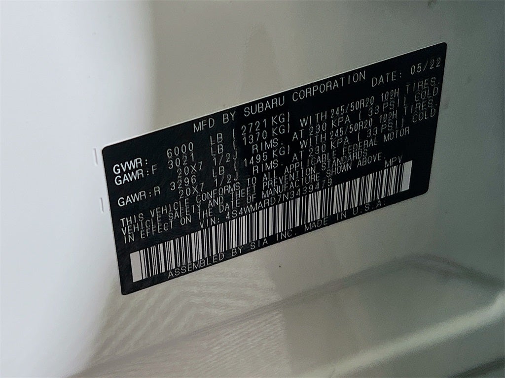 2022 Subaru Ascent Touring