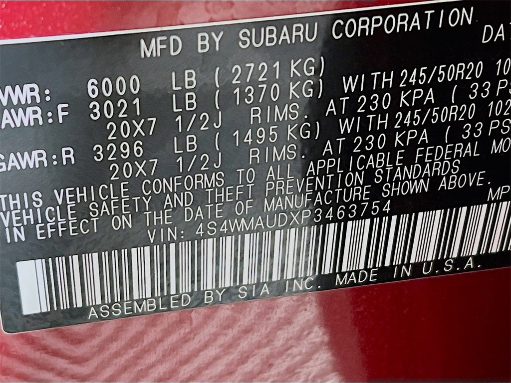 2023 Subaru Ascent Limited