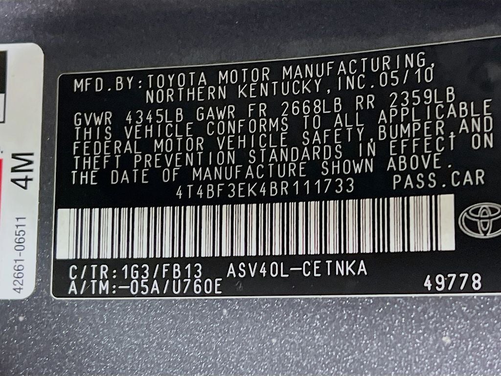 2011 Toyota Camry LE