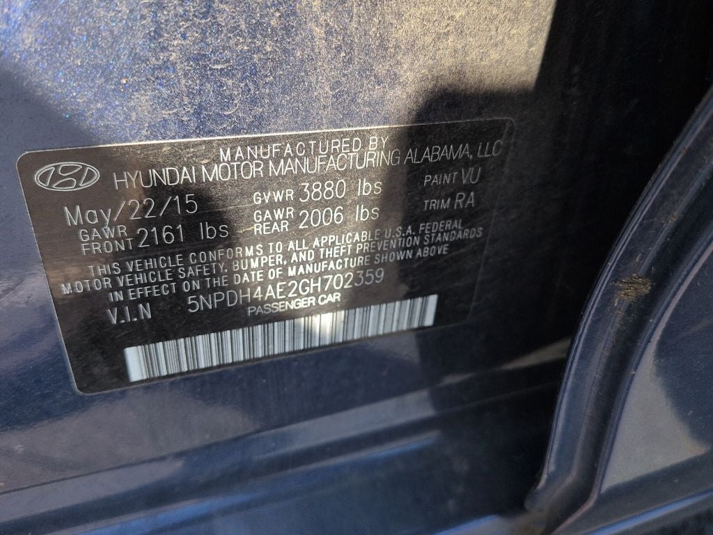 2016 Hyundai Elantra SE
