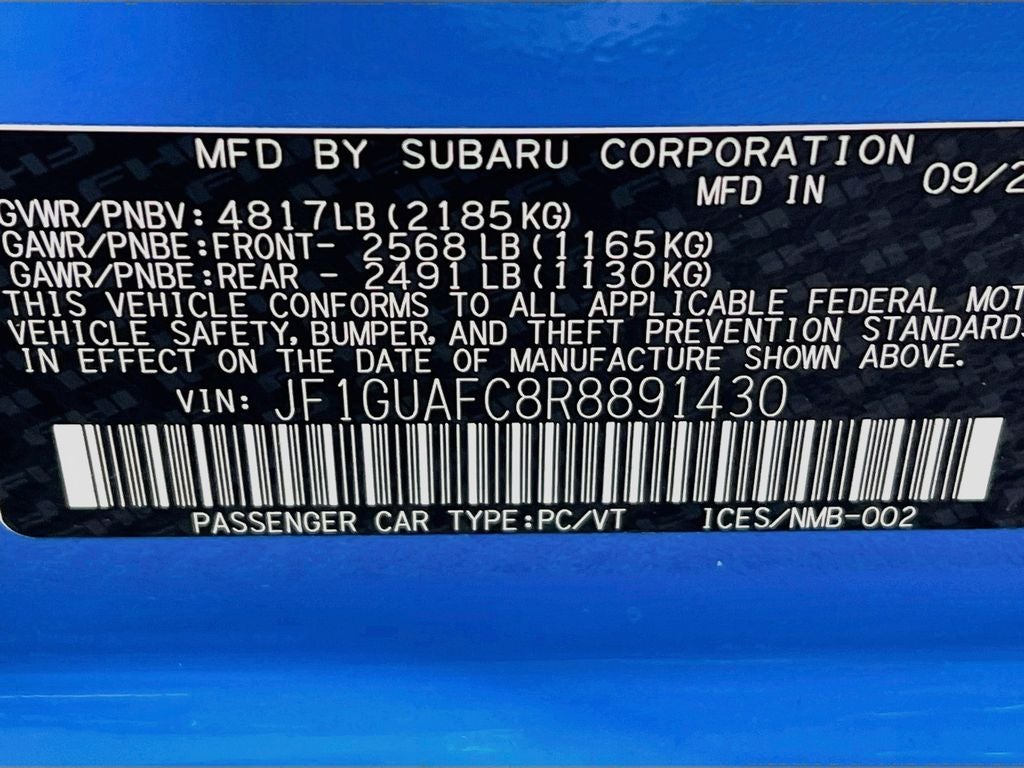 2024 Subaru Impreza Sport
