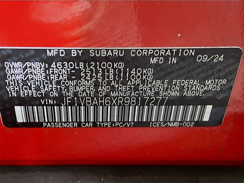 2024 Subaru WRX Premium