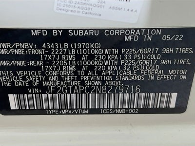 2022 Subaru Crosstrek Premium