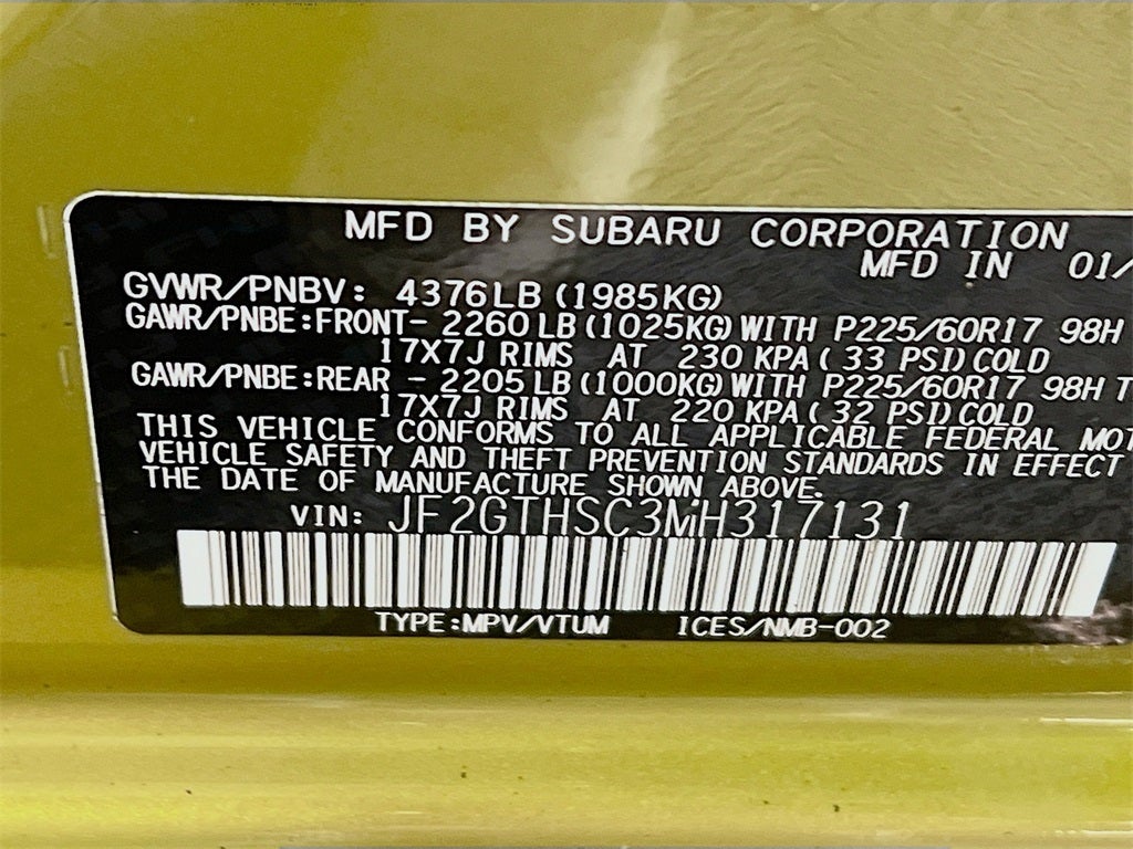 2021 Subaru Crosstrek Sport