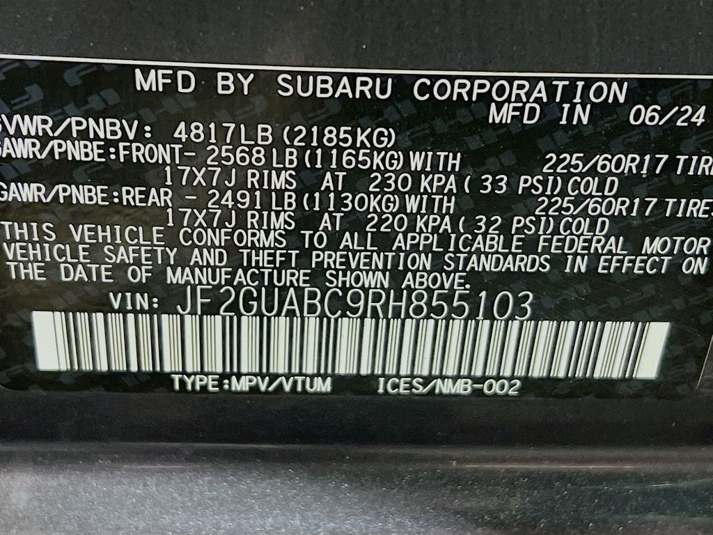 2024 Subaru Crosstrek Base