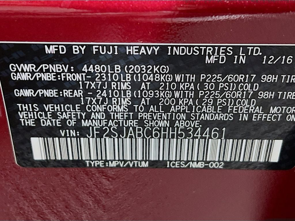 2017 Subaru Forester 2.5i