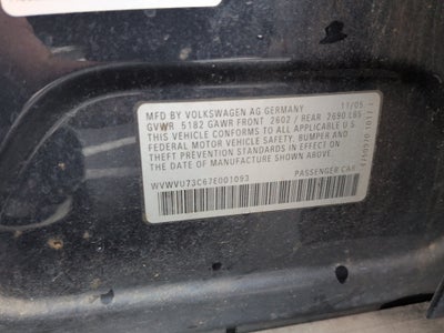 2007 Volkswagen Passat 3.6 4Motion