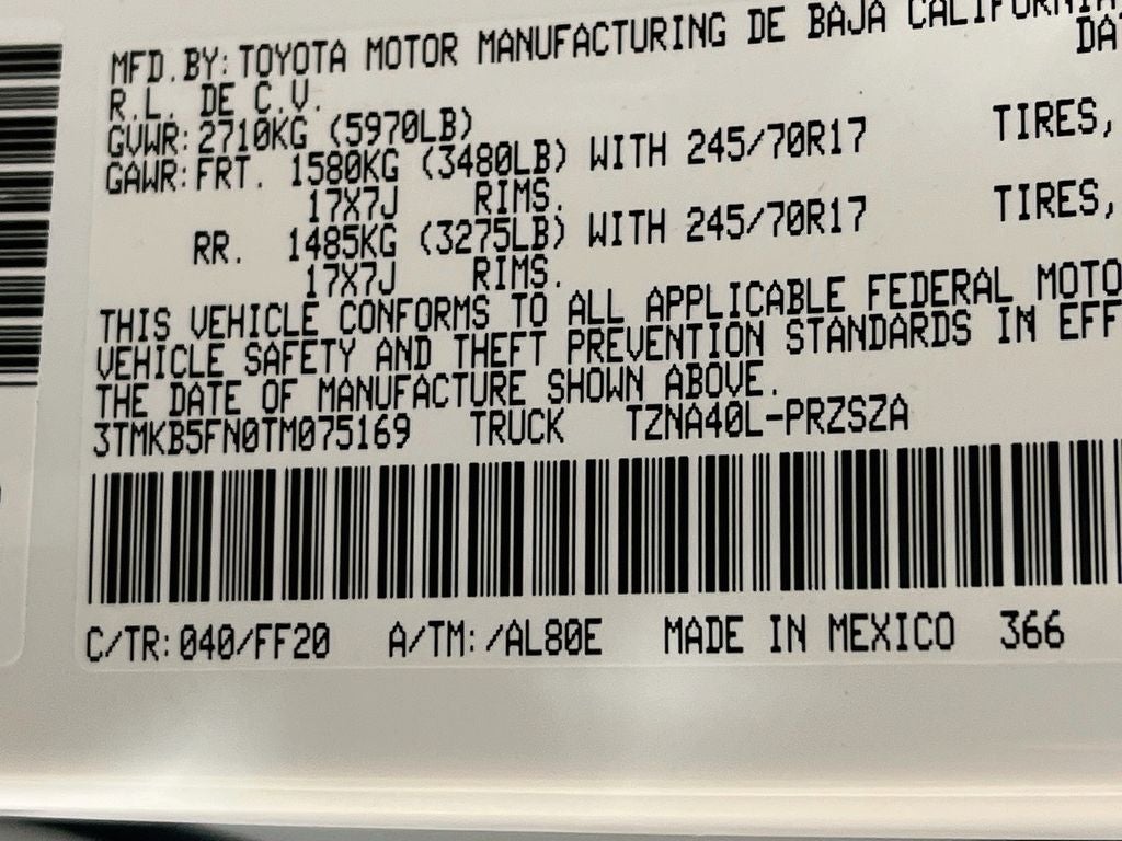 2026 Toyota Tacoma SR5