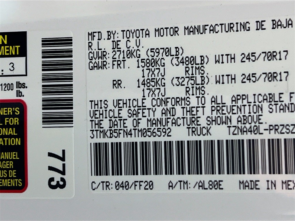 2026 Toyota Tacoma SR5