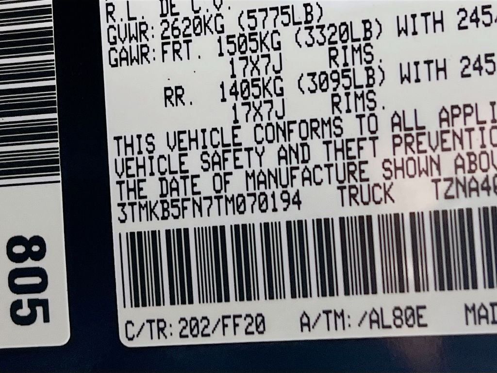 2026 Toyota Tacoma SR5