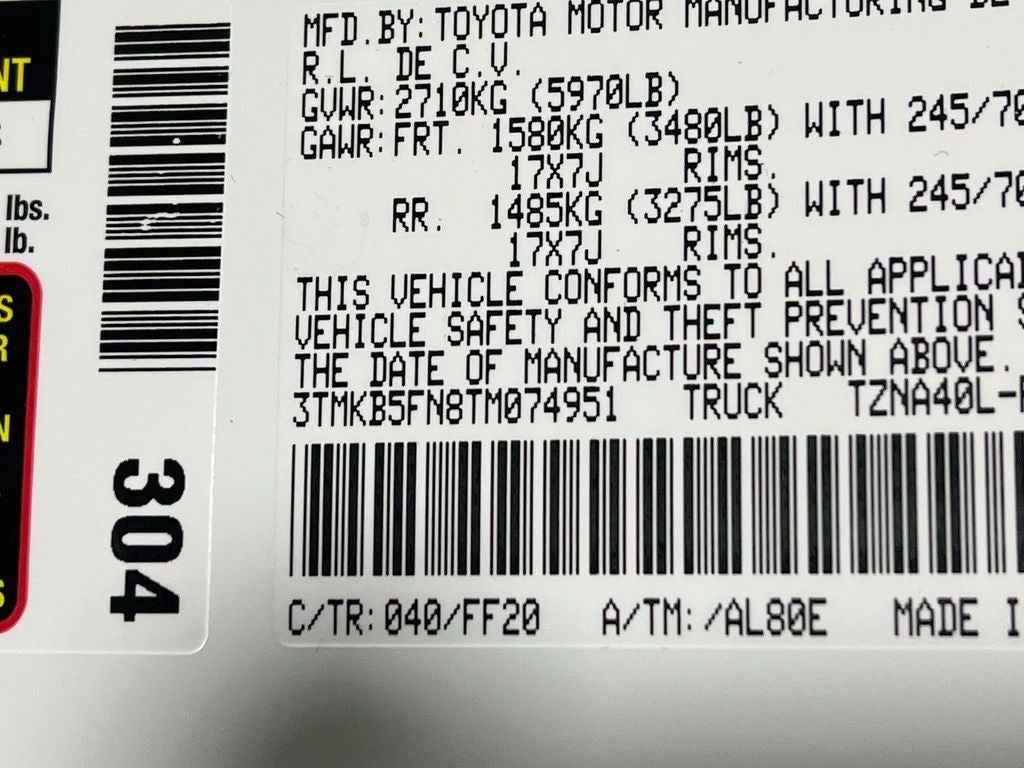 2026 Toyota Tacoma SR5