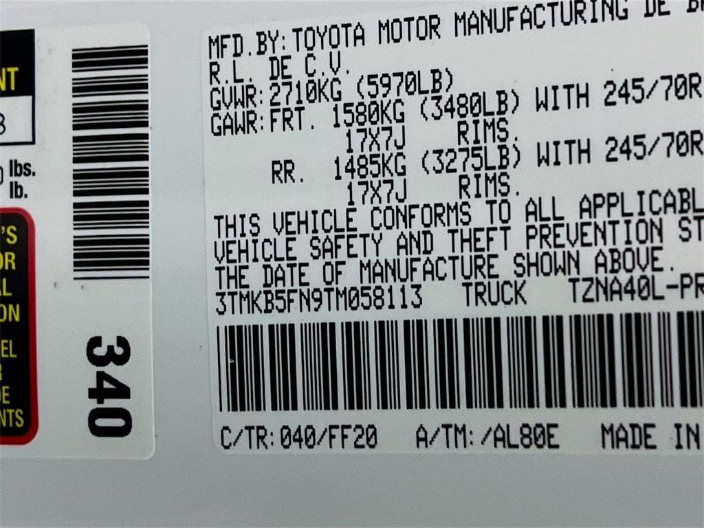 2026 Toyota Tacoma SR5