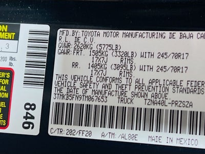 2026 Toyota Tacoma SR5 S