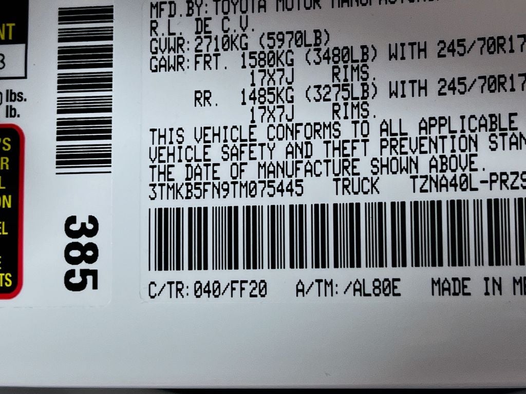 2026 Toyota Tacoma SR5