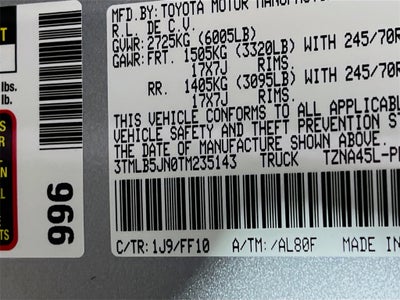 2026 Toyota Tacoma SR5