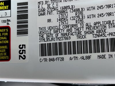 2026 Toyota Tacoma SR5