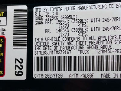 2026 Toyota Tacoma SR5