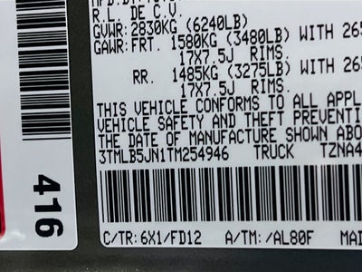 2026 Toyota Tacoma TRD Off-Road S