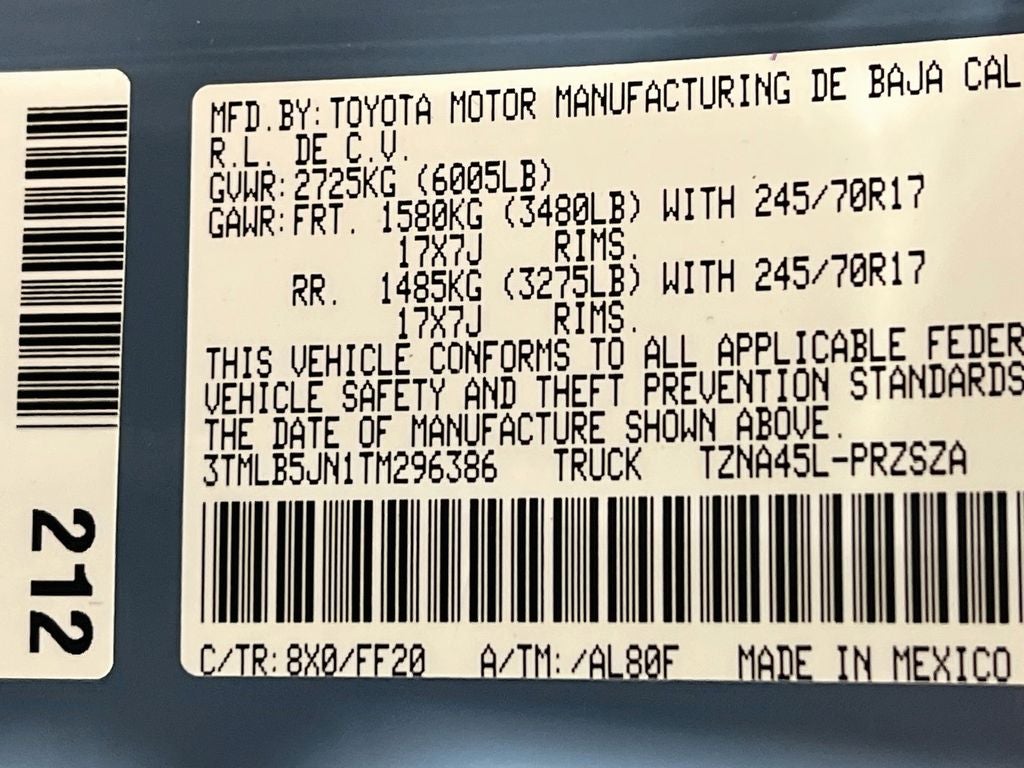 2026 Toyota Tacoma SR5