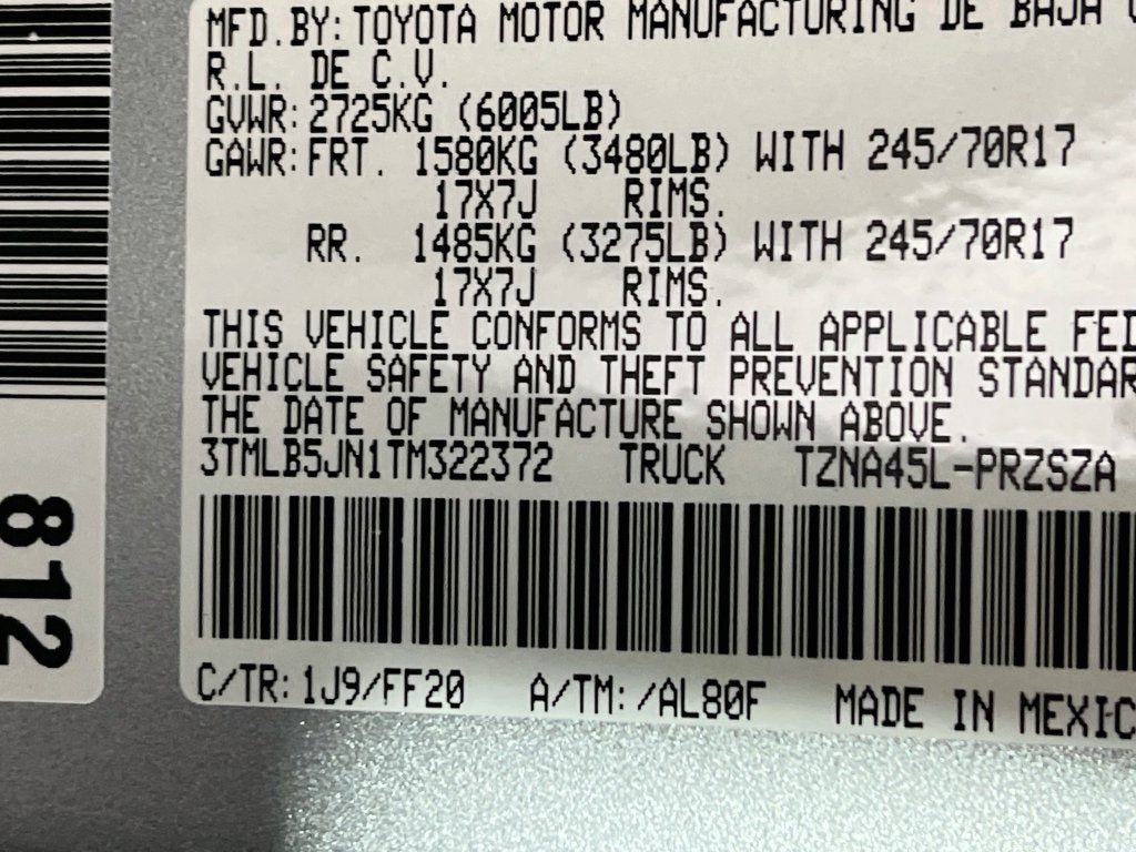 2026 Toyota Tacoma SR5