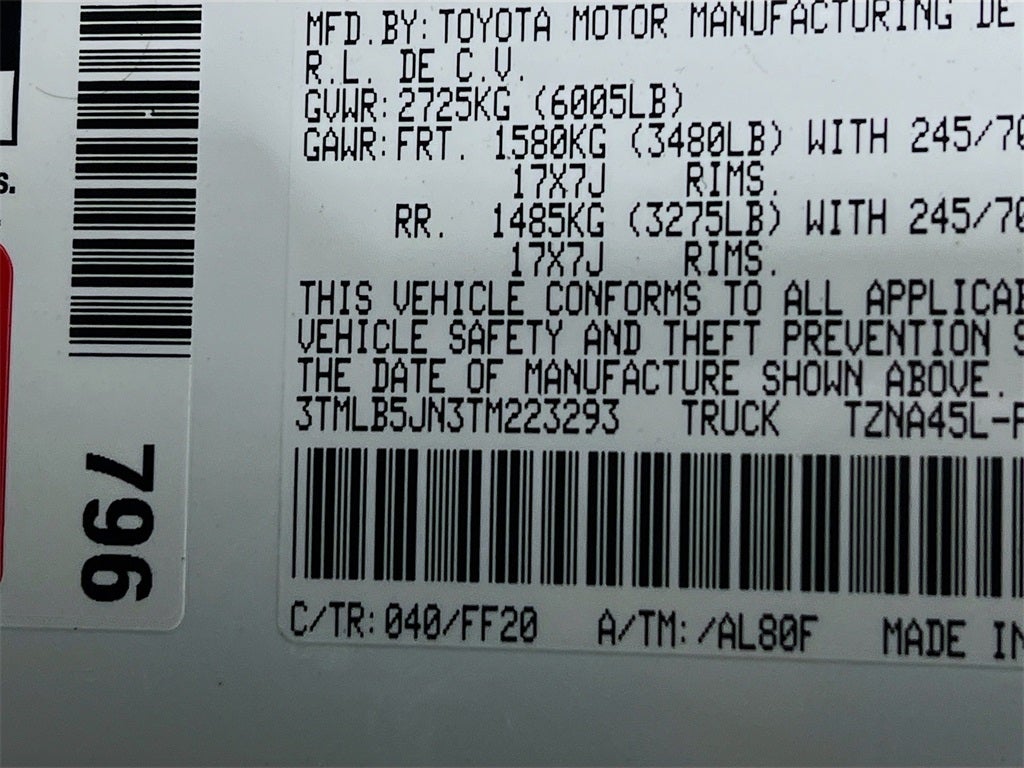 2026 Toyota Tacoma SR5