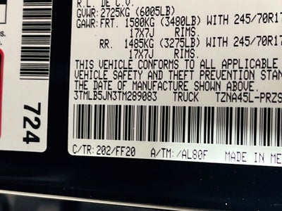 2026 Toyota Tacoma SR5