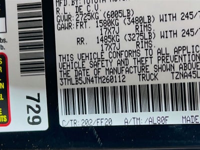 2026 Toyota Tacoma SR5