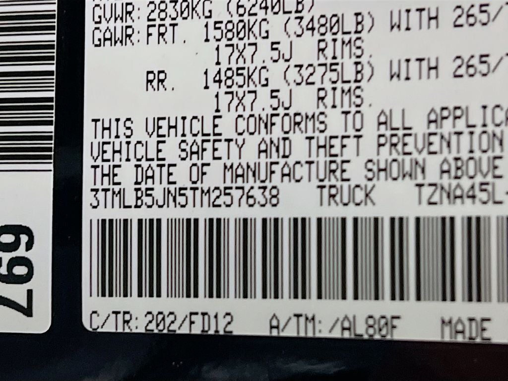 2026 Toyota Tacoma TRD Off-Road S