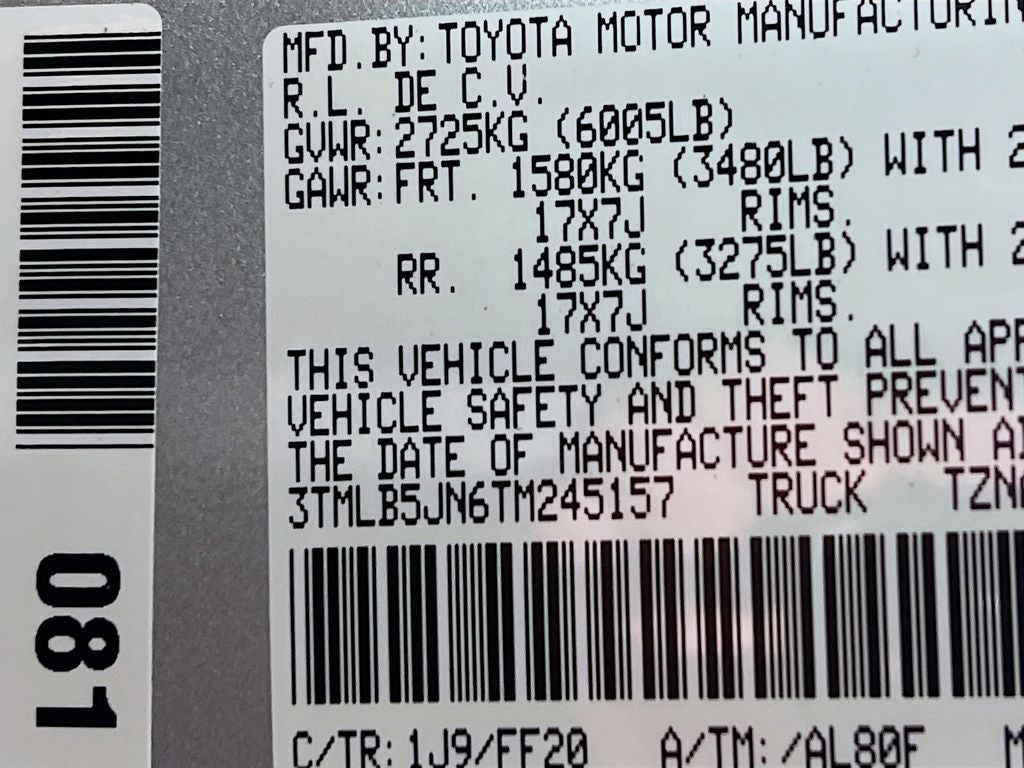 2026 Toyota Tacoma SR5