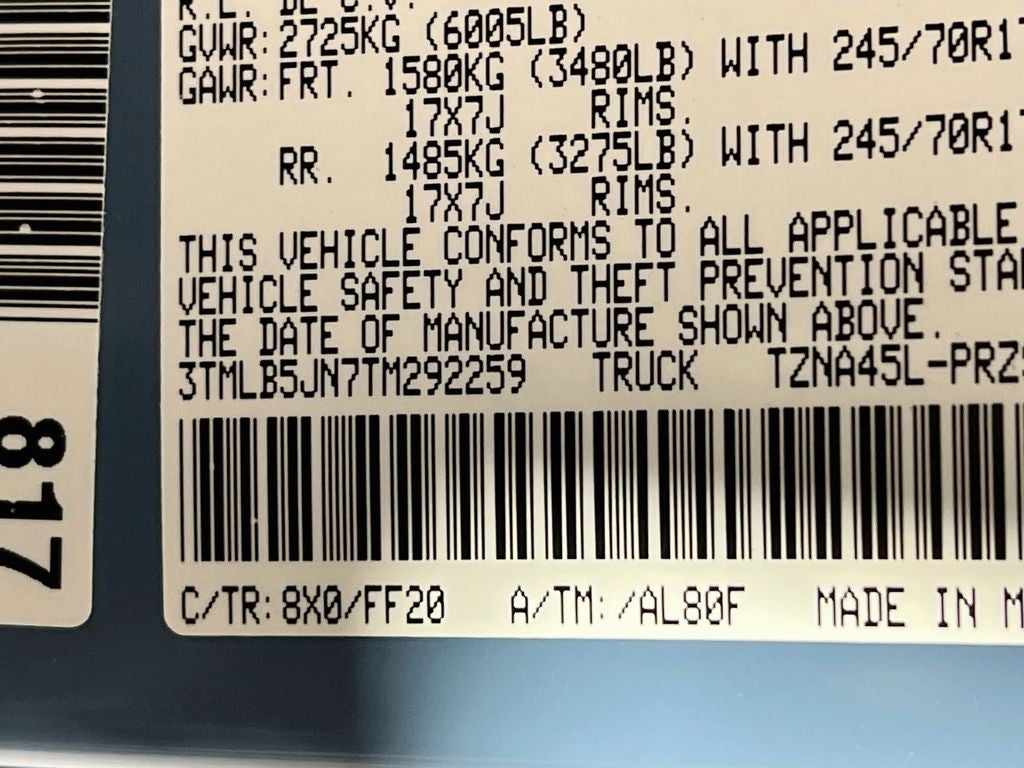 2026 Toyota Tacoma SR5