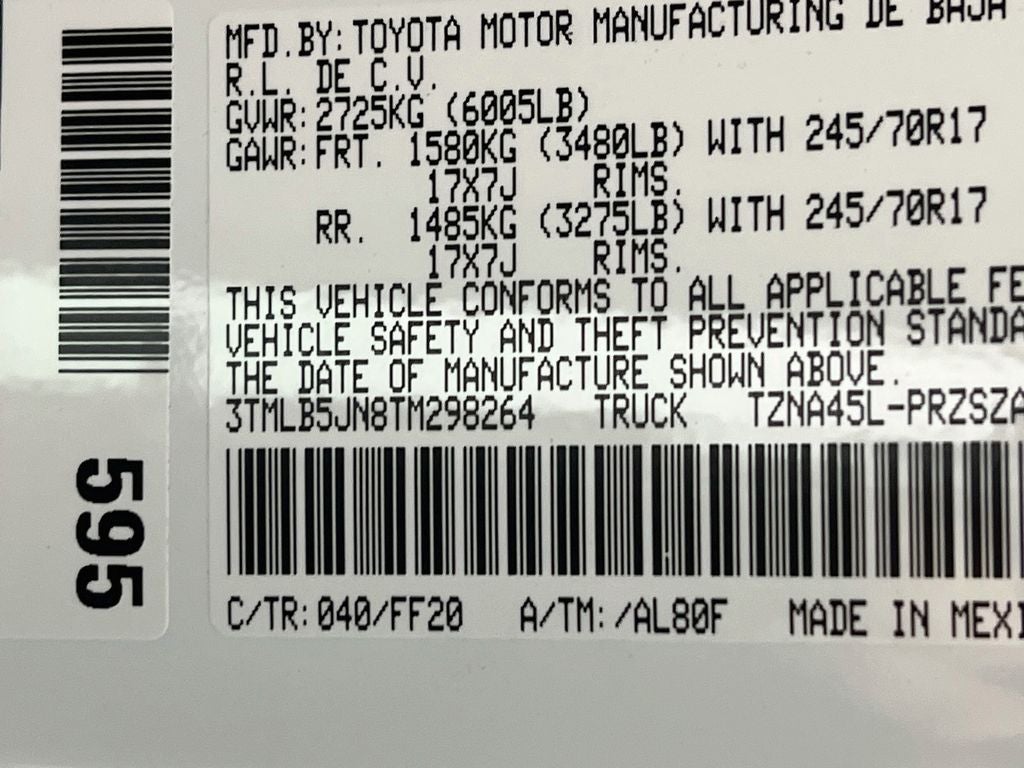 2026 Toyota Tacoma SR5
