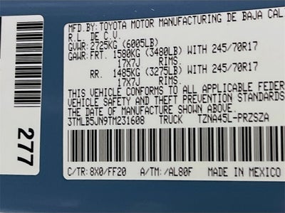 2026 Toyota Tacoma SR5