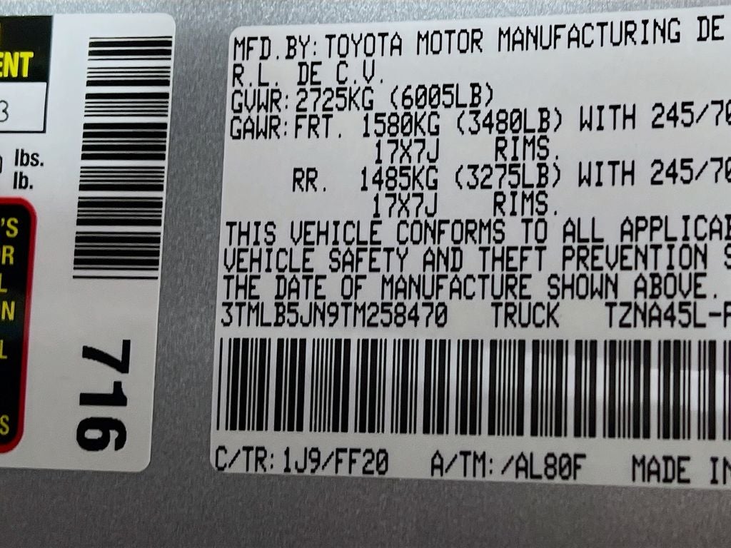 2026 Toyota Tacoma SR5